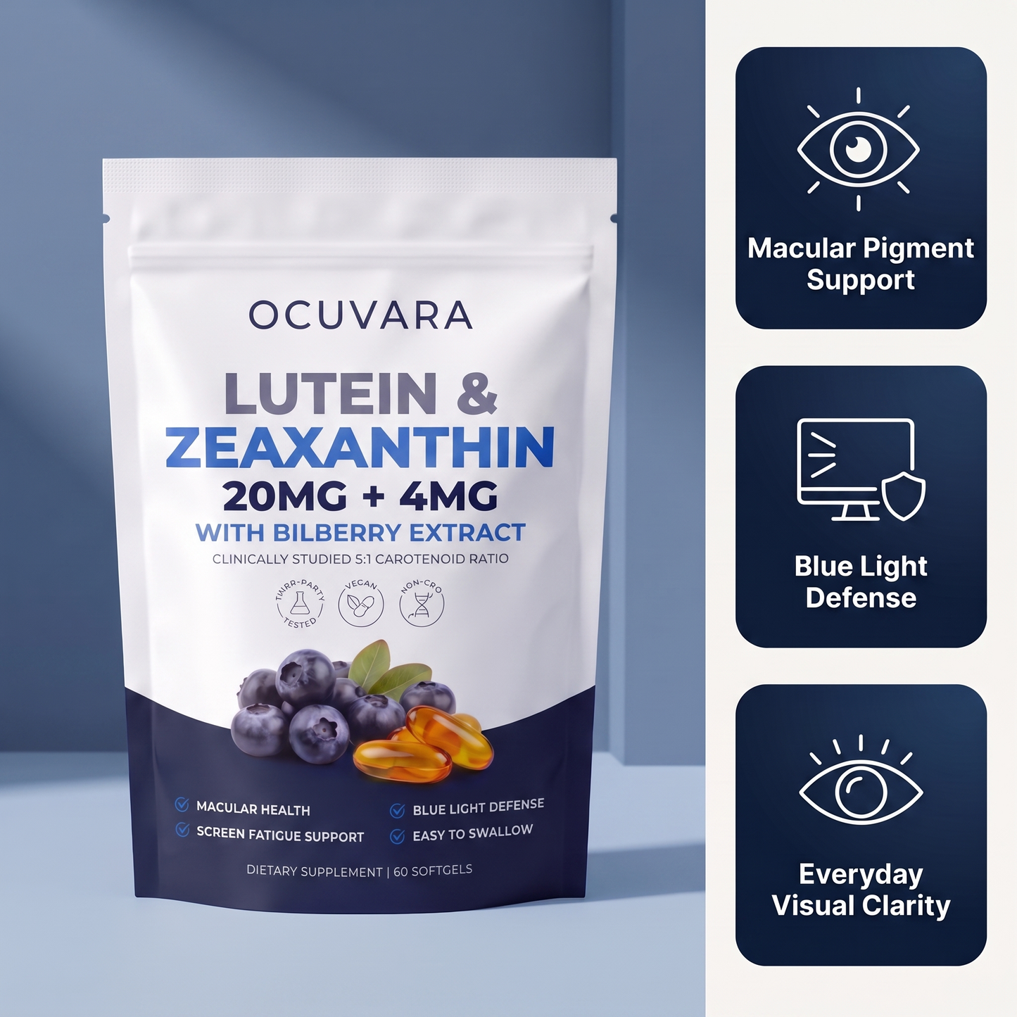 Ocuvara Lutein & Zeaxanthin Softgels